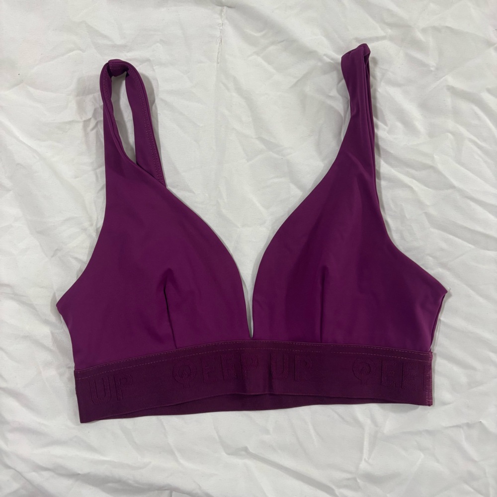 Qeep up sports bra/top in purple